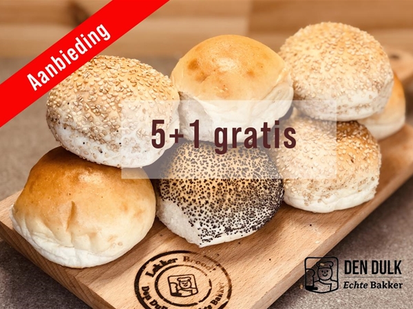 ZAKJE 6 st. Midi wit assorti