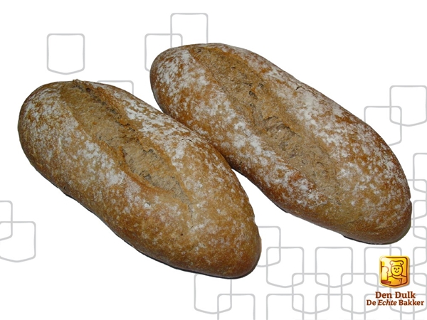 Zakje 5 Bruine petit pain rustiek VGB